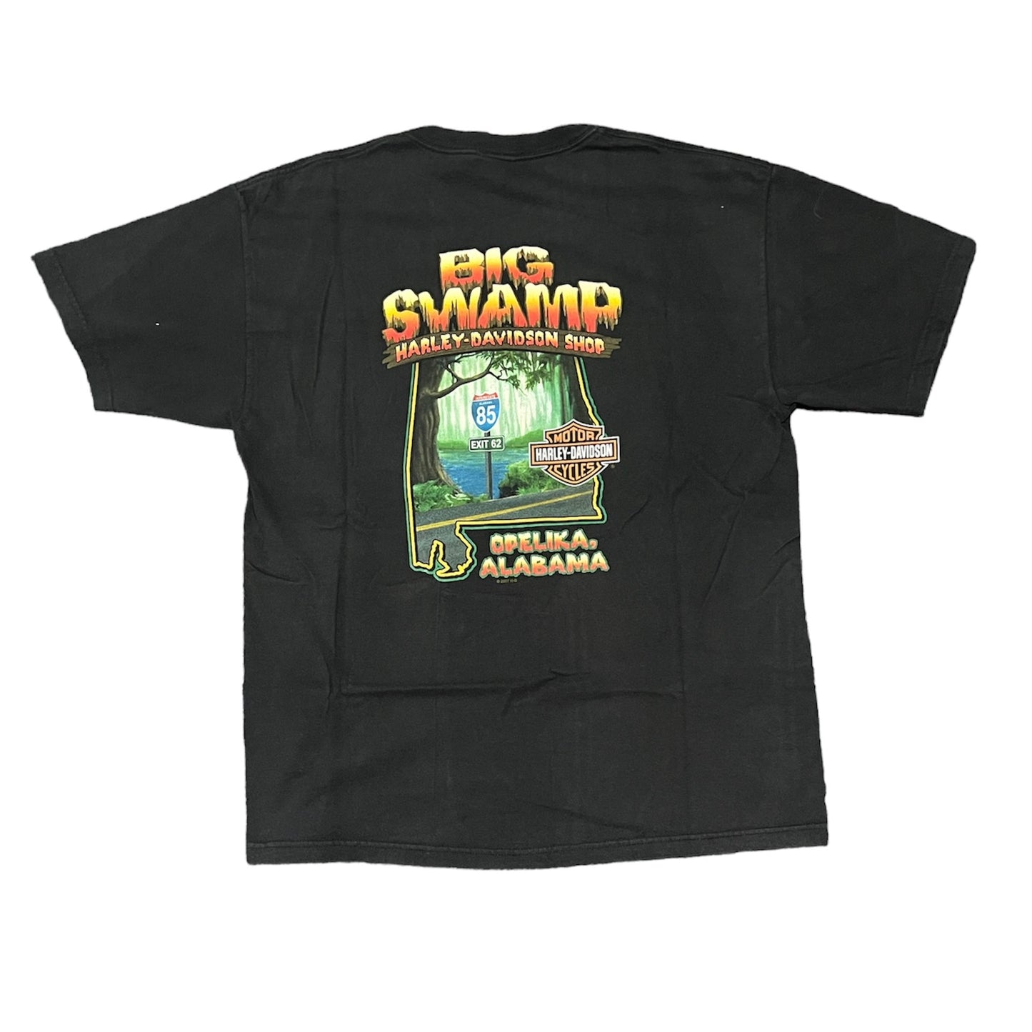 Harley Davidson Big Swamp Opelika, Alabama T-Shirt Size Large