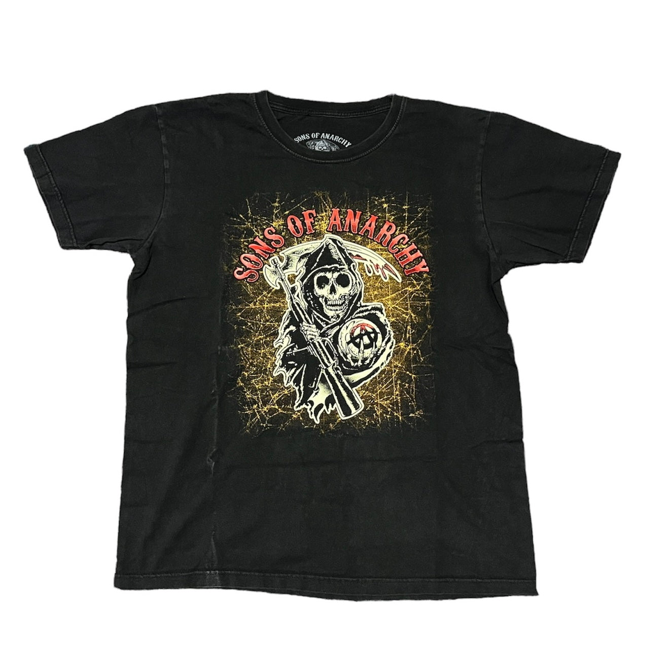 Sons Of Anarchy Shirt Black T-Shirt Size Large