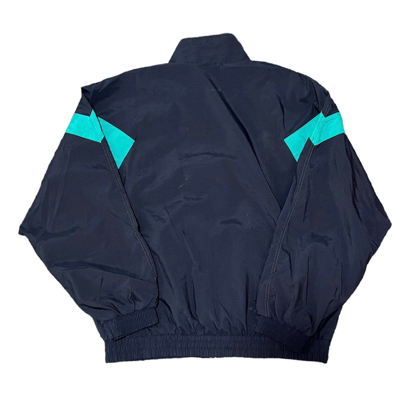 Prince Men's Navy and Green Windbreaker Size Large